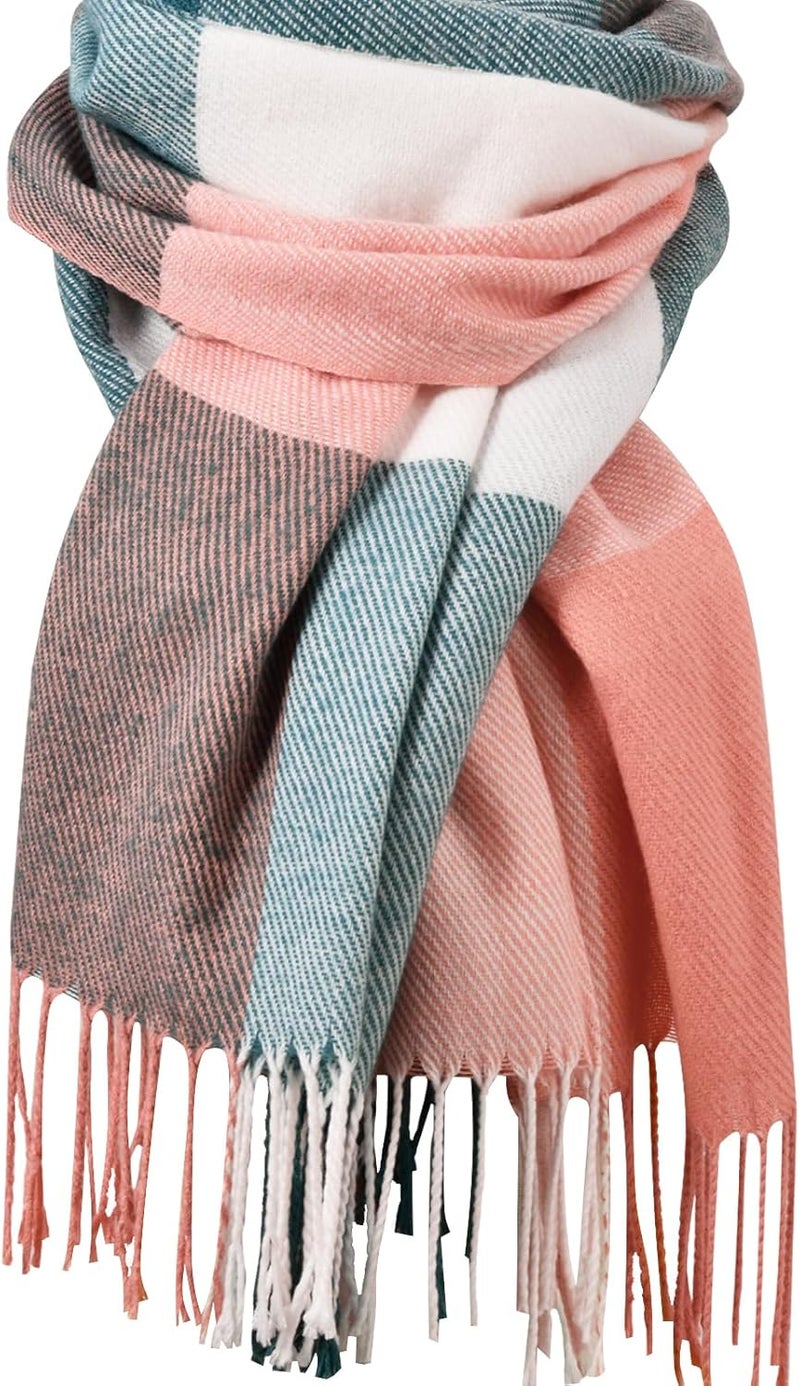 Premillow Women's Mohair Winter Scarf Pure Color, Warm Winter Scarf for Women and Men, Soft Luxurious Cashmere Feel Scarfs - Image 1